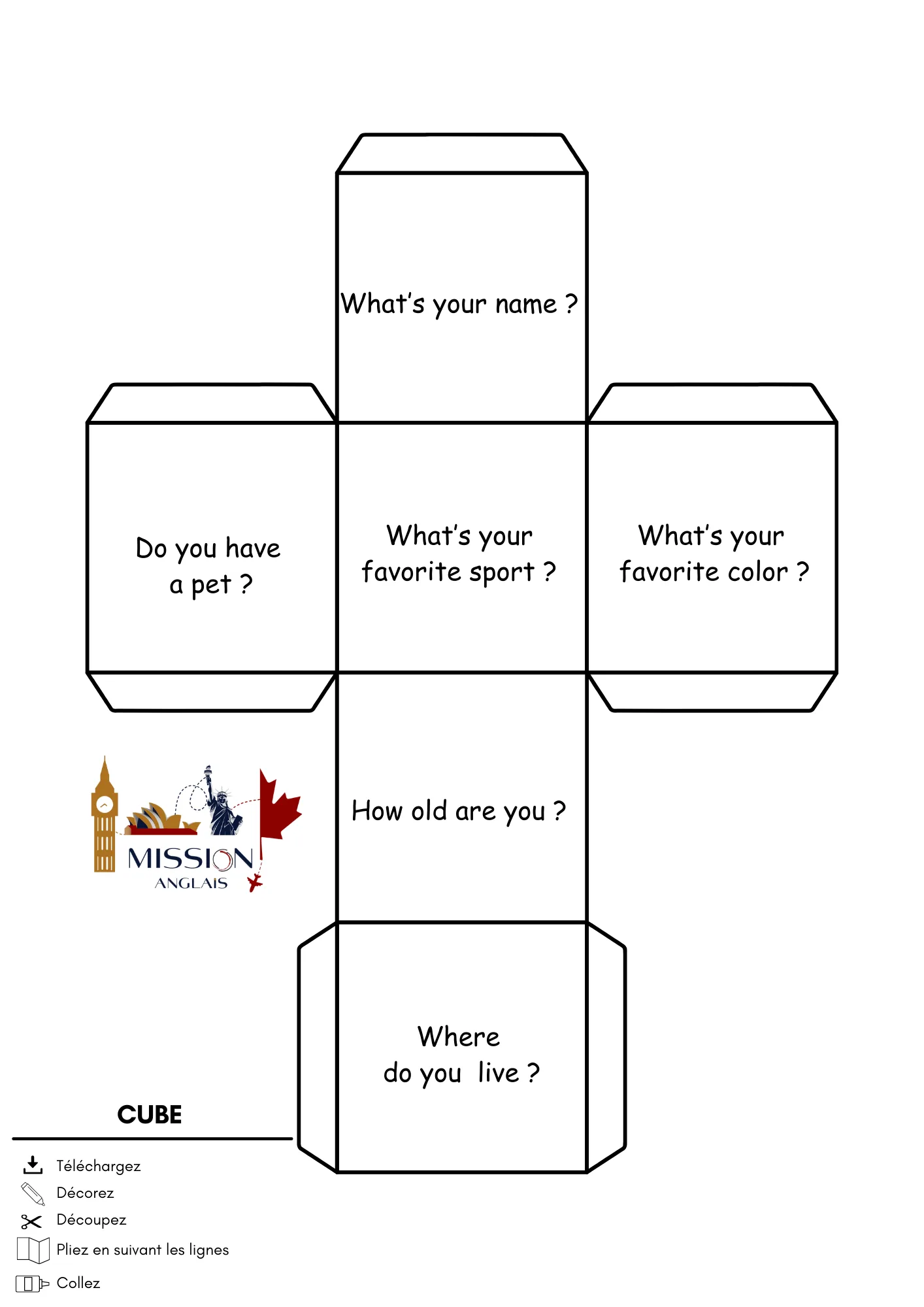 Cube de questions