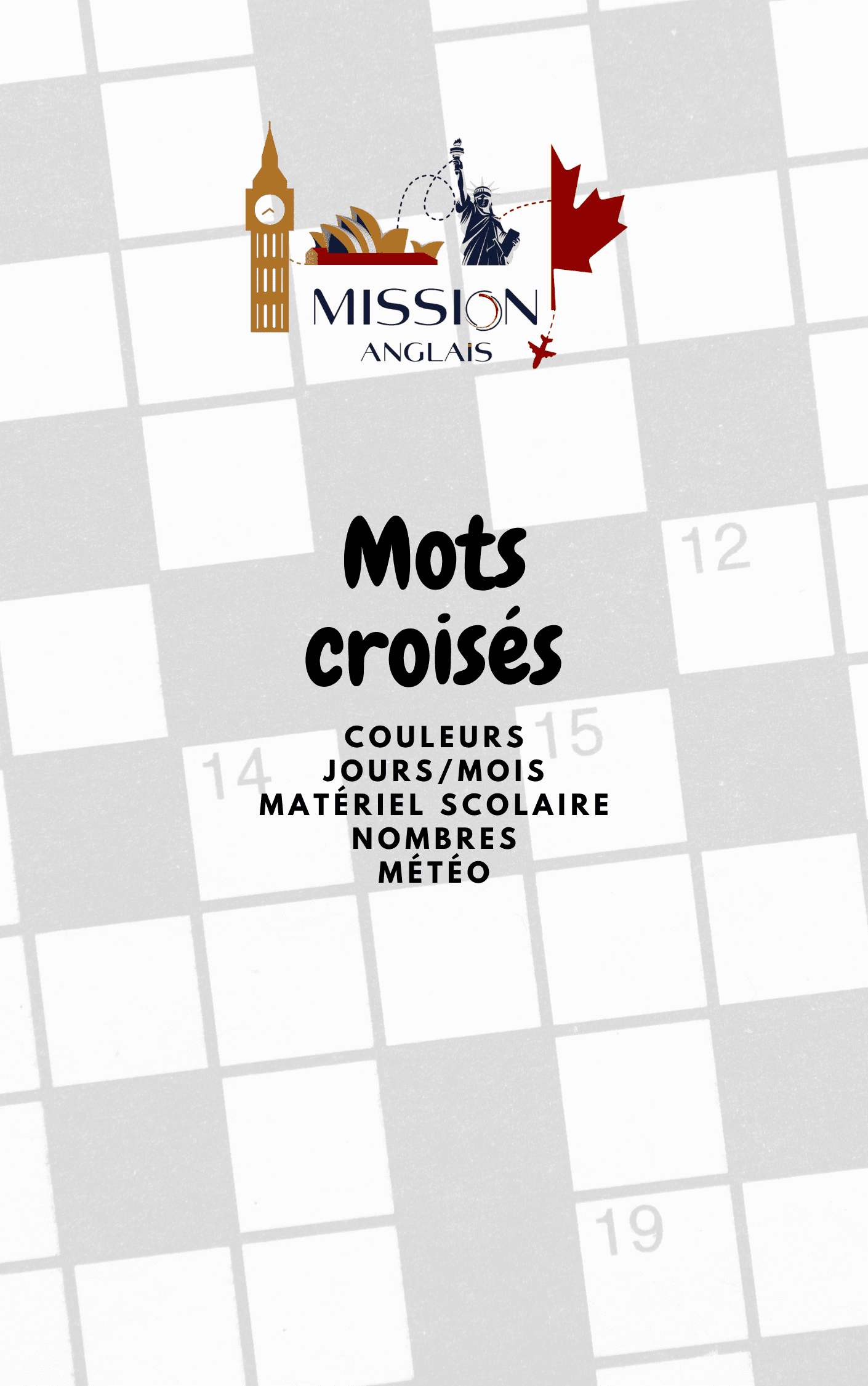 English copybook (1) Mots croisés