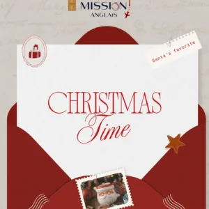 Image de couverture du fichier d'activités de Noël en anglais : pages de jeux, vocabulaire et culture, police adaptée aux DYS.